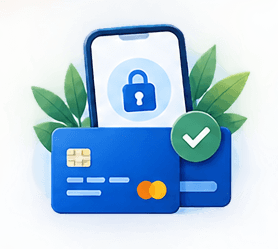 Secure mobile payment with protected card details