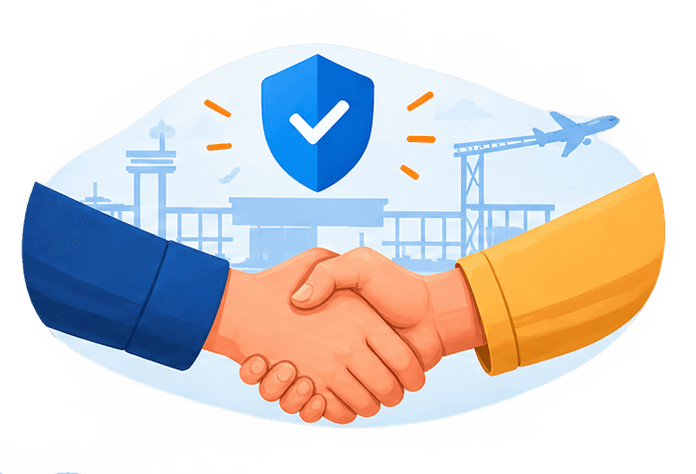 Handshake with secure verification shield